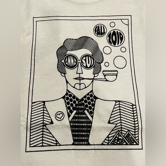 Rare Anna Sui Fall of 19 Fashion Week funky tee - Picture 4 of 4